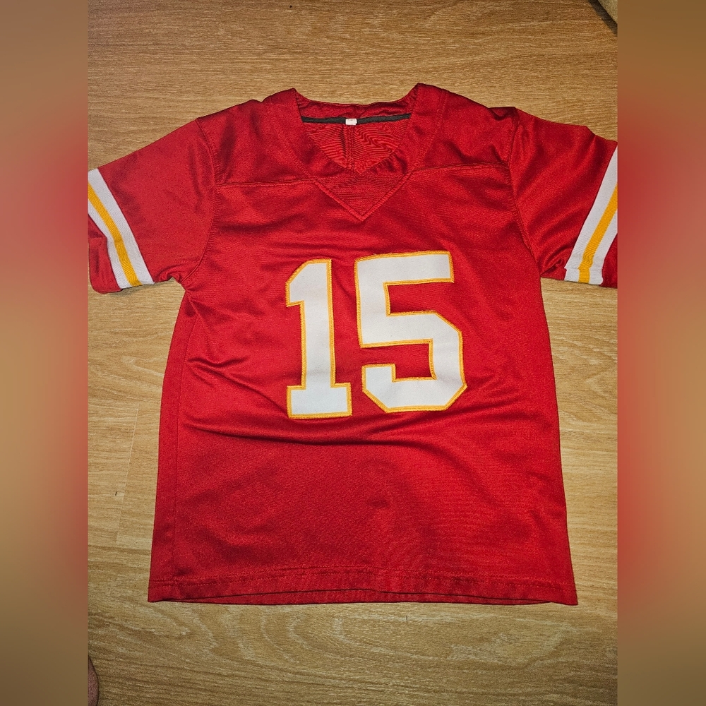 Red Football Jersey with Number 15